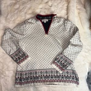 Breckenridge winter print sweater